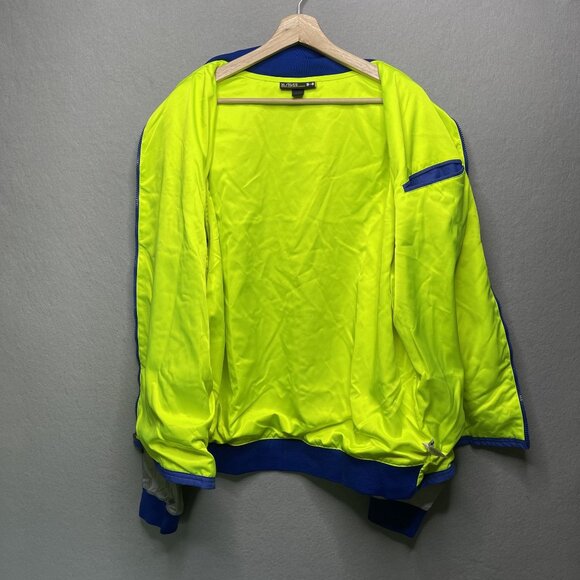 Under Armour Reflective Running Blue Jacket Lined Windbreaker Mens XL - Picture 5 of 7